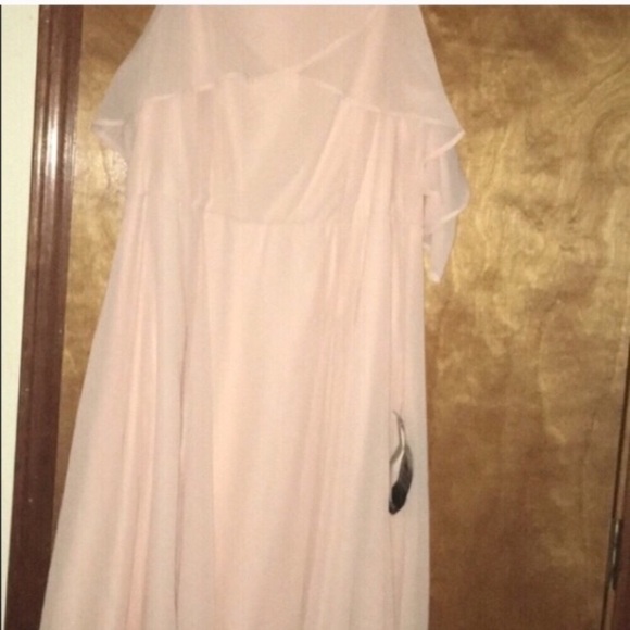 2X Chiffon Flutter Sleeve Dress Loralette/Avenue - Picture 4 of 9